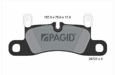 Sada brzdových destiček, kotoučová brzda PAGID T1940N