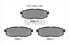 Sada brzdových destiček, kotoučová brzda PAGID T1817N