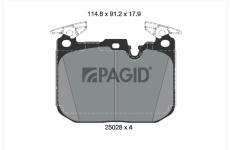 Sada brzdových destiček, kotoučová brzda PAGID T2440N