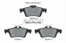 Sada brzdových destiček, kotoučová brzda PAGID T2749N