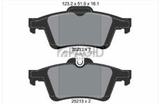 Sada brzdových destiček, kotoučová brzda PAGID T2050N