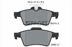 Sada brzdových destiček, kotoučová brzda PAGID T2048N