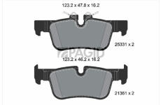Sada brzdových destiček, kotoučová brzda PAGID T2399N
