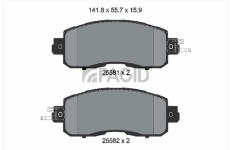 Sada brzdových destiček, kotoučová brzda PAGID T2451N