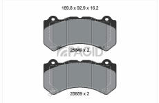 Sada brzdových destiček, kotoučová brzda PAGID T2288N