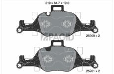 Sada brzdových destiček, kotoučová brzda PAGID T2351N