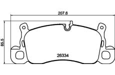 Sada brzdových destiček, kotoučová brzda PAGID T3310N