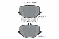 Sada brzdových destiček, kotoučová brzda PAGID T2914N