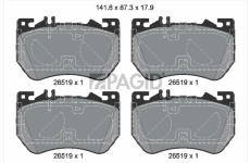 Sada brzdových destiček, kotoučová brzda PAGID T5173N