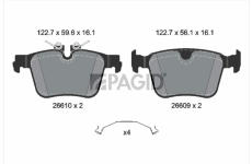 Sada brzdových destiček, kotoučová brzda PAGID T4259N