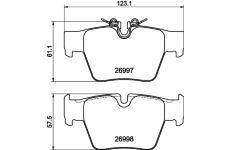 Sada brzdových destiček, kotoučová brzda PAGID T4600N