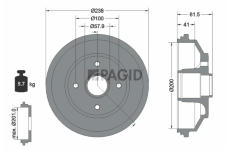 Brzdový buben PAGID 61433N
