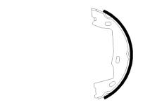 Sada brzdových čelistí, parkovací brzda PAGID H8540N