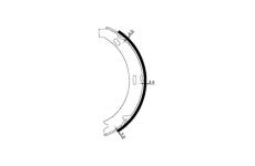 Sada brzdových čelistí, parkovací brzda PAGID H9435N