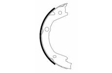 Sada brzdových čelistí, parkovací brzda PAGID H1685N