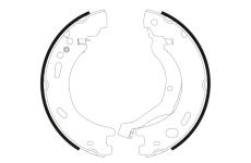 Sada brzdových čelistí, parkovací brzda PAGID H1709N