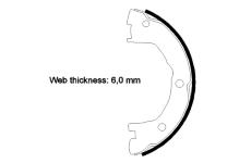 Sada brzdových čelistí, parkovací brzda PAGID H1821N