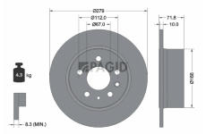 Brzdový kotouč PAGID 52101N