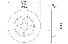 Brzdový kotúč PAGID 51107