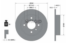 Brzdový kotouč PAGID 52311N