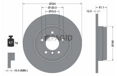 Brzdový kotouč PAGID 50416N