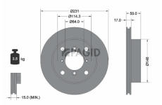 Brzdový kotouč PAGID 53404N