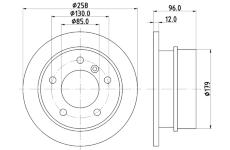 Brzdový kotúč PAGID 52142