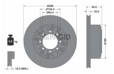 Brzdový kotouč PAGID 50940N