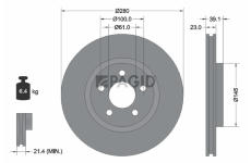 Brzdový kotouč PAGID 50334NC