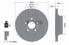 Brzdový kotouč PAGID 54155NHC