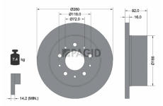 Brzdový kotouč PAGID 54161NC