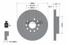 Brzdový kotouč PAGID 54207NHC
