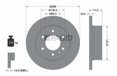 Brzdový kotouč PAGID 59433NC