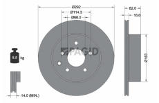 Brzdový kotouč PAGID 54440NC