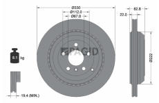 Brzdový kotúč PAGID 54509