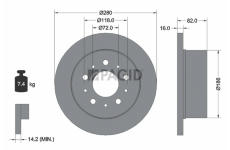 Brzdový kotouč PAGID 54574NC