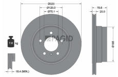 Brzdový kotouč PAGID 54611NC