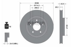 Brzdový kotouč PAGID 54674NC