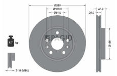 Brzdový kotouč PAGID 55024NC