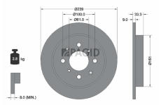 Brzdový kotouč PAGID 55040N