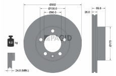 Brzdový kotouč PAGID 55286NC
