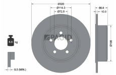 Brzdový kotouč PAGID 55348NC