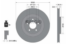 Brzdový kotouč PAGID 55383NHC