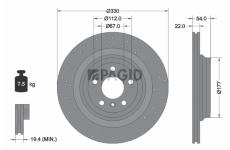 Brzdový kotouč PAGID 55545NHC