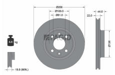 Brzdový kotouč PAGID 55552NC