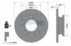 Brzdový kotouč PAGID 55607NC
