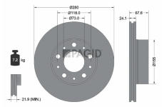 Brzdový kotouč PAGID 55751NC