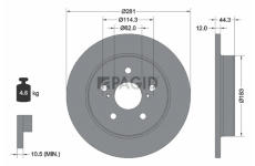 Brzdový kotouč PAGID 56014NC