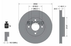 Brzdový kotouč PAGID 56037NC