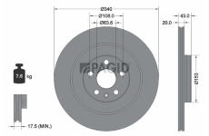 Brzdový kotouč PAGID 56045NC